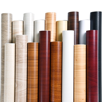 墙纸自粘家具翻新贴纸木门桌面贴皮柜子防水木纹墙贴纸防潮仿木