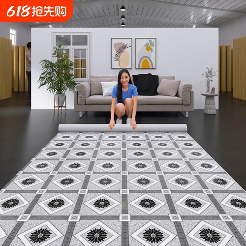 地板革水泥地直接铺加厚耐磨防水PVC地板贴纸翻新塑胶家用地胶垫