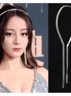 流苏压发圈发箍女2024新款高级感头箍发卡发饰头饰品精致高档长发