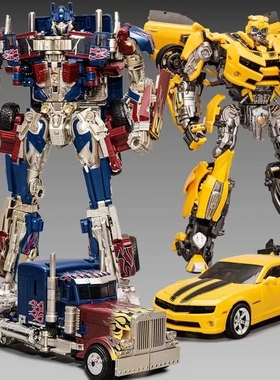 变形玩具擎正版合金大黄蜂男孩变模型金刚机器人汽车手办战士金属