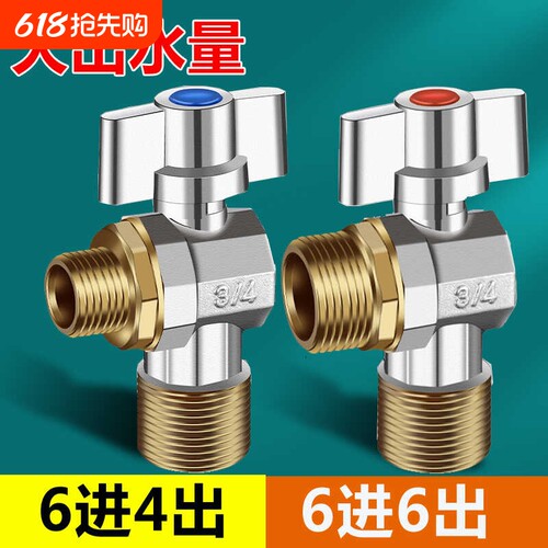 6进6出6进4出大水量球阀球芯全开