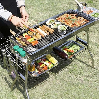 大号家用烧烤炉 不锈钢烧烤架户外木炭3-5人烤火炉碳烤肉炉子bbq