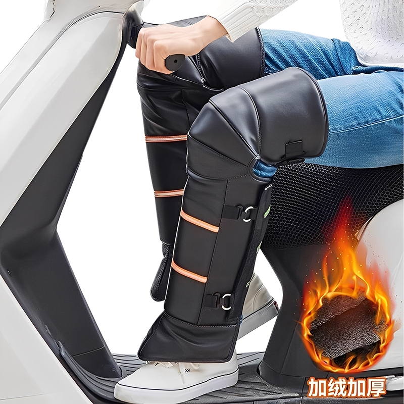 电动摩托车护膝骑行保暖冬季挡风护腿男女防水防寒护具防风腿部