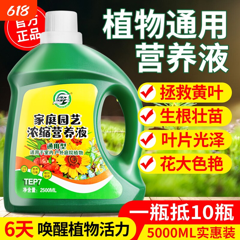 植物营养液通用型绿植花卉养花花肥发财树富贵竹绿萝水培盆栽肥料