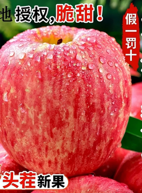 烟台红富士苹果新鲜水果当季整箱脆甜冰糖心圣诞平安果精选大果
