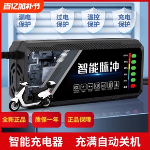 电动车充电器电瓶48v12ah60v20a72v适用于爱玛雅迪三轮铅酸石墨烯