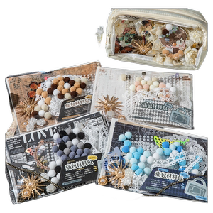 痛包diy材料套装金属蝴蝶蕾丝复古二次元扎痛包装饰物背景纸填充物日系古风吧唧痛包小食量痛包书包笔袋材料