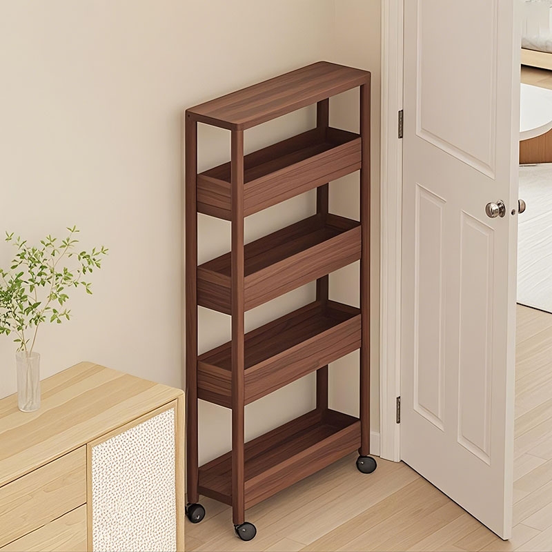 门后落地置物架移动夹缝小推车