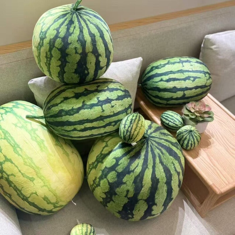 仿真水果大西瓜抱枕毛绒玩具夏天玩偶公仔布娃娃送儿童女生日礼物