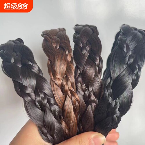 发箍加宽顶高级感减龄假发头箍发卡麻花辫网红2022年新款复古法式