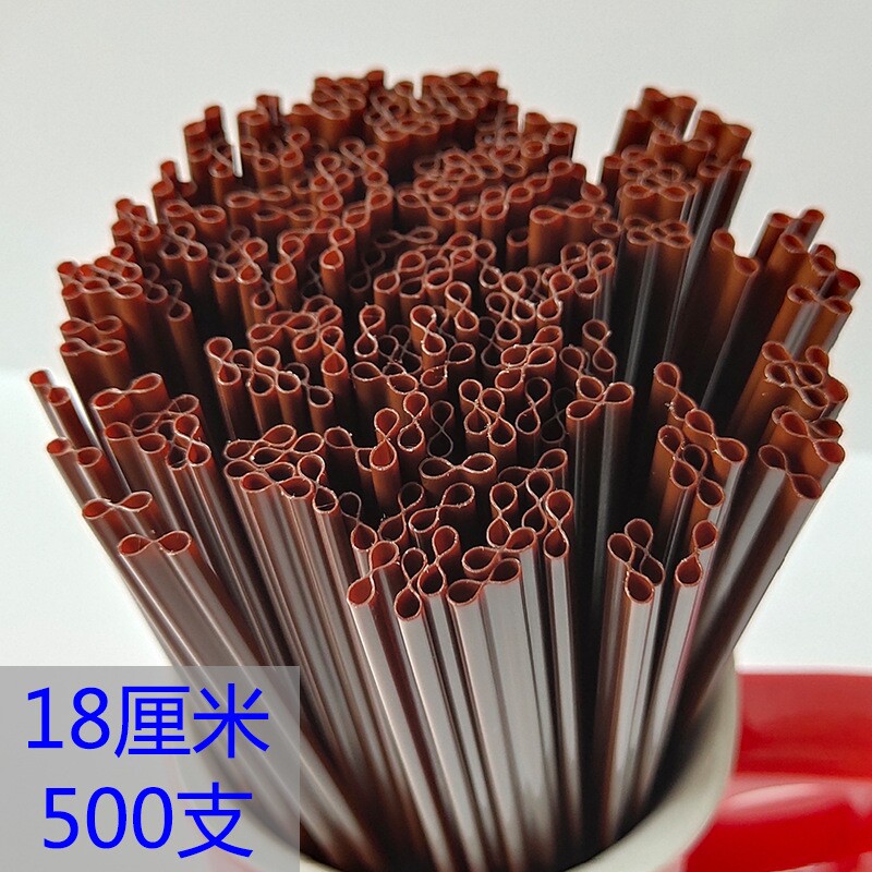 一次性18cm咖啡吸管 B型咖啡搅拌棒 热饮果汁双孔小吸管批发