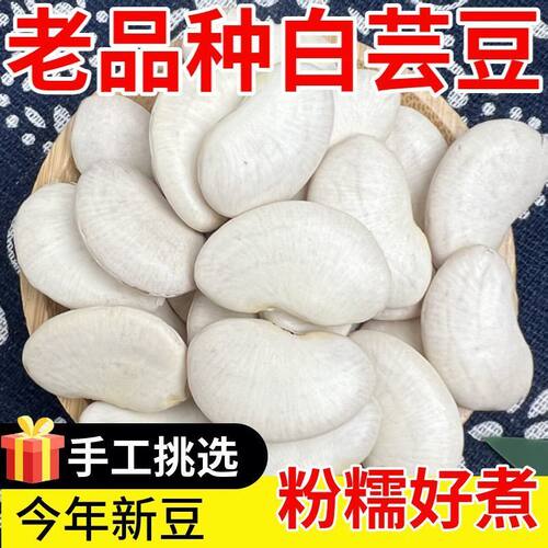 云南食用大白芸豆新货农家自产大白豆云豆四季豆五谷杂粮散装黑豆