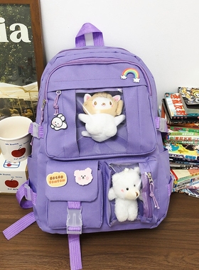 热卖双肩包女生韩版可爱日系校园学生书包休闲大容量电脑背包批发