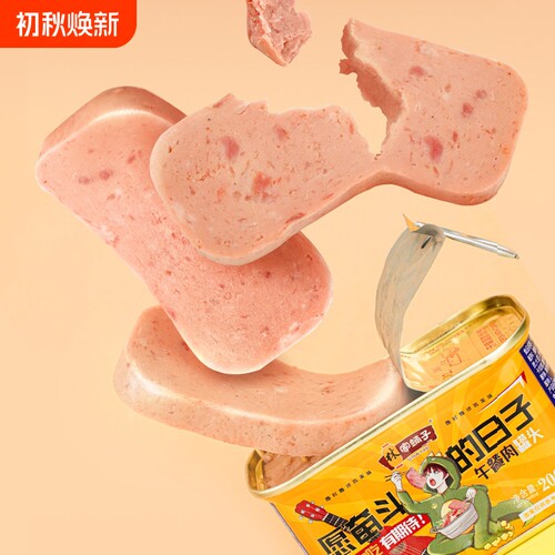 林家铺子猪肉午餐肉200g*4罐肉即食下饭菜火锅烤肉午餐肉罐头