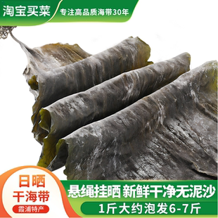 海带干货海带头非特级厚昆布商用海带丝片煲汤凉拌福建霞浦干海带
