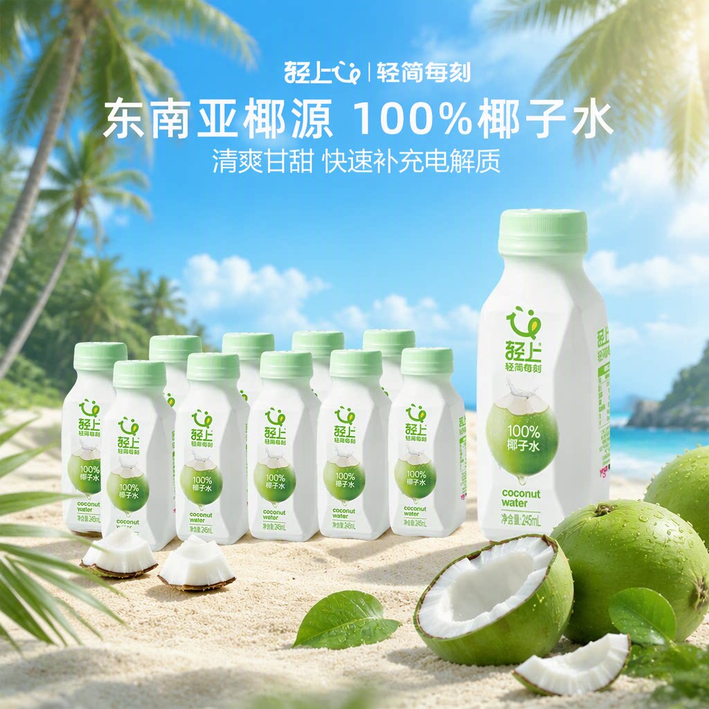 轻上100%椰子水|超1000次加购图片