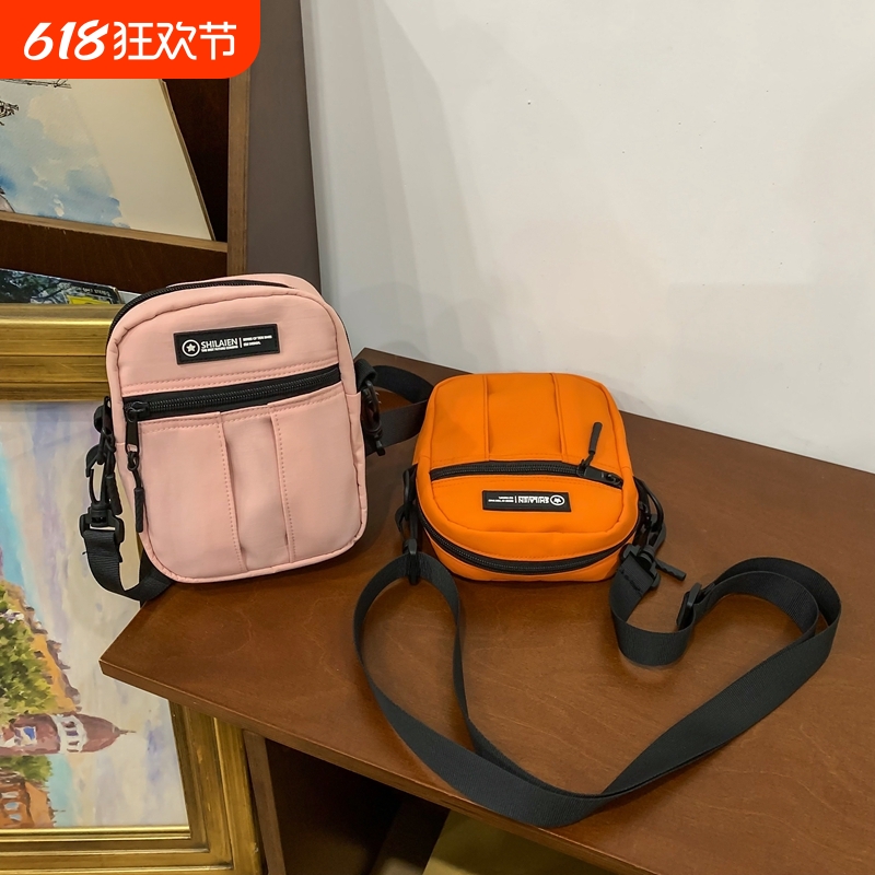 户外小挎包轻便单肩新款男士运动背包学生休闲百搭手机小包斜挎包