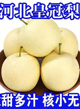 彩箱正宗河北皇冠梨整箱当季水果
