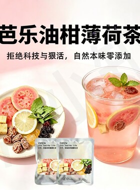 芭乐油柑薄荷茶组合型花茶大餐搭档清爽回甘冷泡花果茶袋泡茶包装