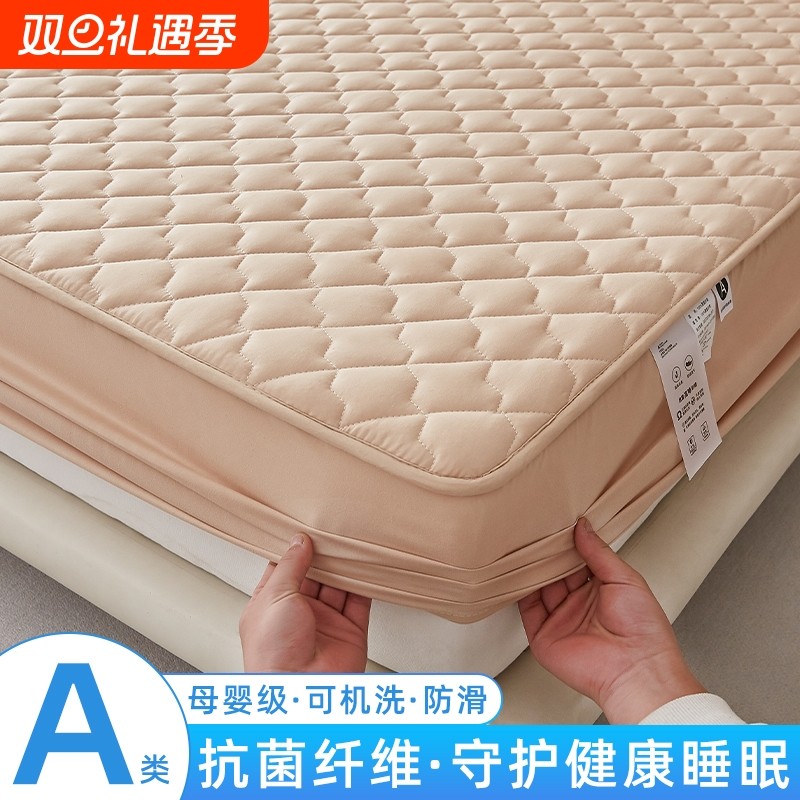 A类加厚夹棉床笠单件席梦思床垫保护套防滑床垫套床单防尘罩床罩