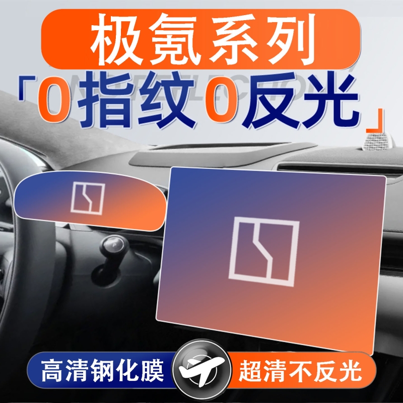 适用24款极氪007/009/001/X/007GT屏幕钢化膜导航中控贴膜车用品