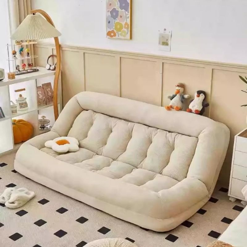 懒人沙发可躺可睡休闲小户型榻榻米座椅阳台卧室可折叠两用沙发床