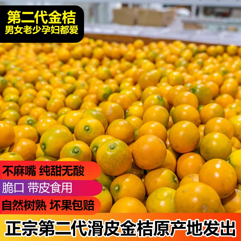 原产地广西融安滑皮小金桔新鲜桔子应当季水果蜜金柑孕妇整箱包邮