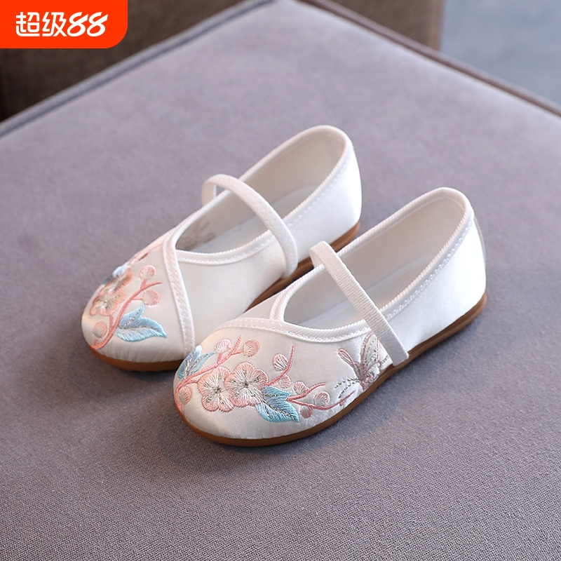 女童绣花鞋儿童汉服鞋子