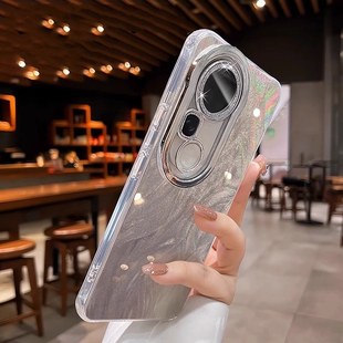 适用新款vivoS20手机壳vivoS19冰川纹手机壳vovoS18Pro保护壳viviS17超薄S16带钻镜头膜S15时尚简约全包女款