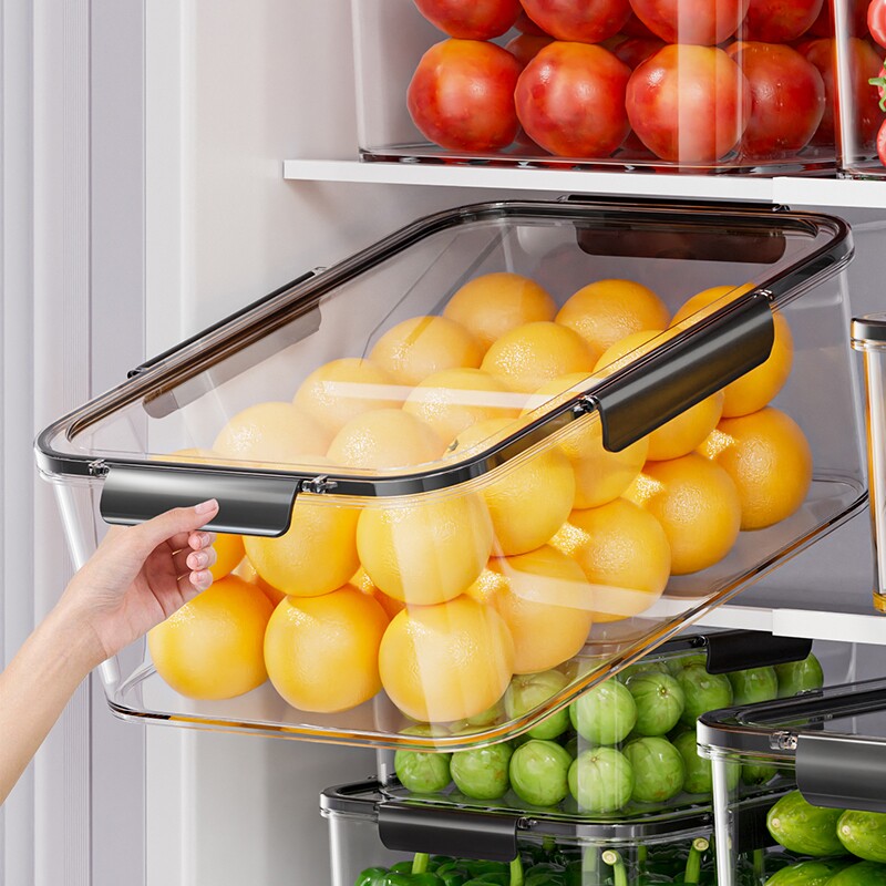 保鲜盒冰箱收纳盒食品级密封盒厨房冷冻冷藏泡菜水果大容量整理盒