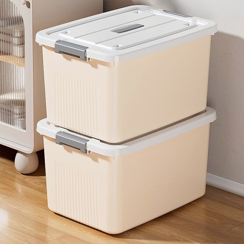收纳箱超大容量加厚家用塑料储物箱玩具衣服零食书本杂物整理箱子