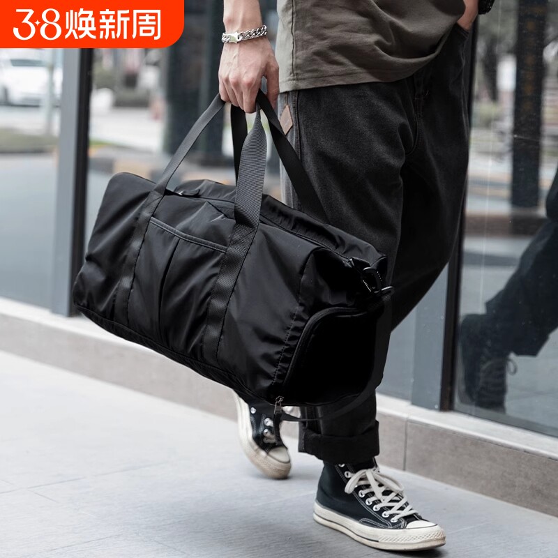 大容量短途旅行包男款出行休闲手提袋行李包运动健身包斜挎包男包
