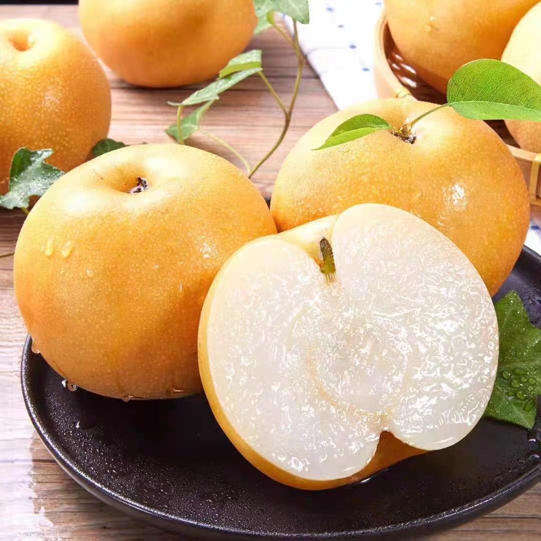 正宗秋月梨脆甜冰糖梨多汁薄皮梨子现摘当季孕妇新鲜水果整箱批发