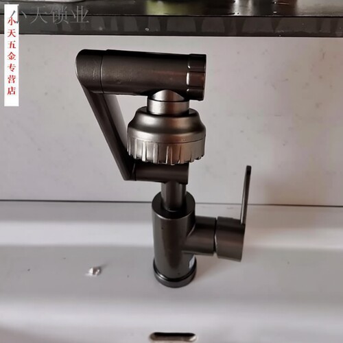 /水池洗菜洗手水龙头臂万向冷热盆洗脸盆厨房机械卫生间.水管单孔