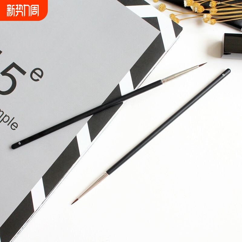 貂毛眼线刷眼线膏笔化妆师初学者化妆刷尖头细头便携眼部细节化妆