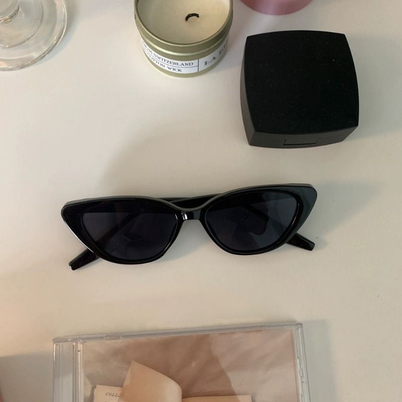 jennie同款~黑三角猫眼墨镜!住拽姐太阳镜圆脸眼睛遮阳方脸通用