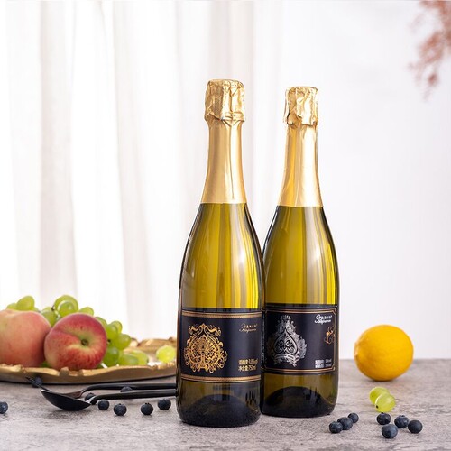 女士甜酒正品起泡酒黑桃酒KTV喷射酒气泡酒送香槟杯葡萄百伦瓶装