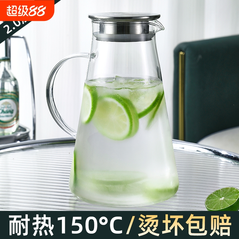 前力高硼硅耐高温冷水壶