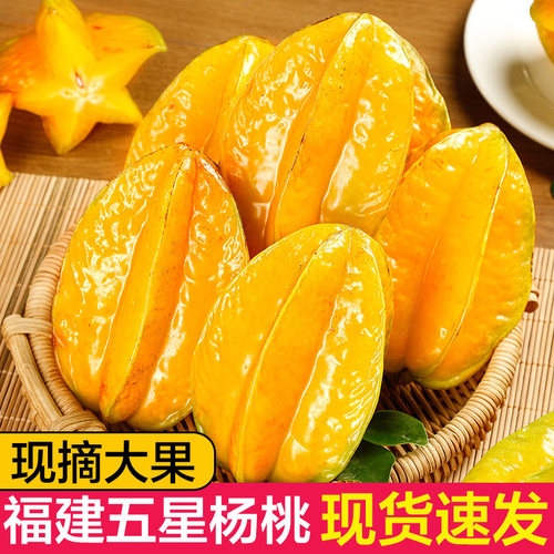 福建漳州杨桃水果当季整箱洋桃鲜果新鲜红龙扬桃五角星阳桃5斤