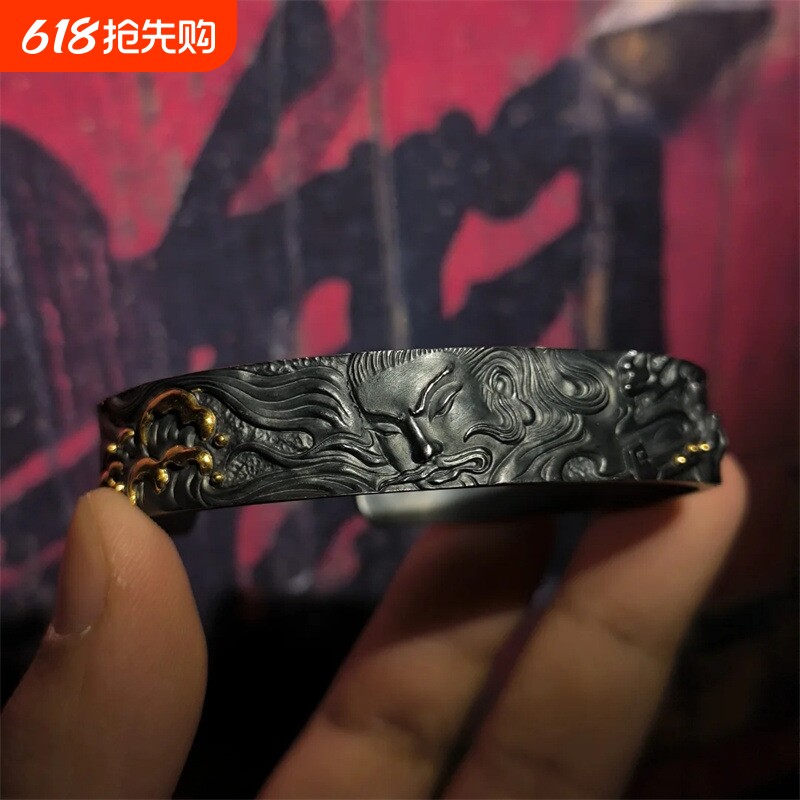 道系青年真武大帝法身手镯复古国风传统文化国潮手作百搭道家配饰