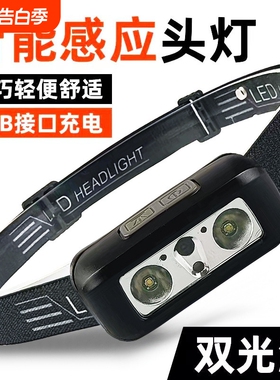 led应急头灯强光充电超亮2026头戴式户外超长续航手电筒矿灯