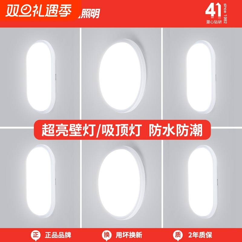 长虹照明led壁灯楼梯走廊过道户外防水阳台简约厕所卫生间吸顶灯