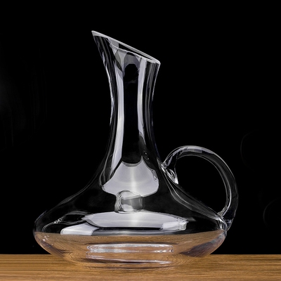 红酒醒酒器家用带把玻璃分酒器酒具大容量斜口醒酒器支持批发代发