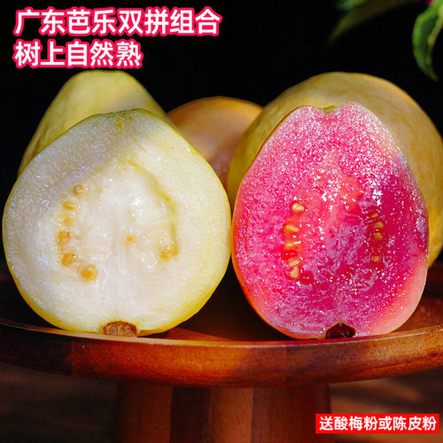 湛江红心芭乐奶油芭乐组合