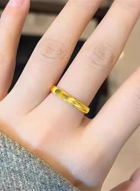 铜合金999爆闪猫眼戒指