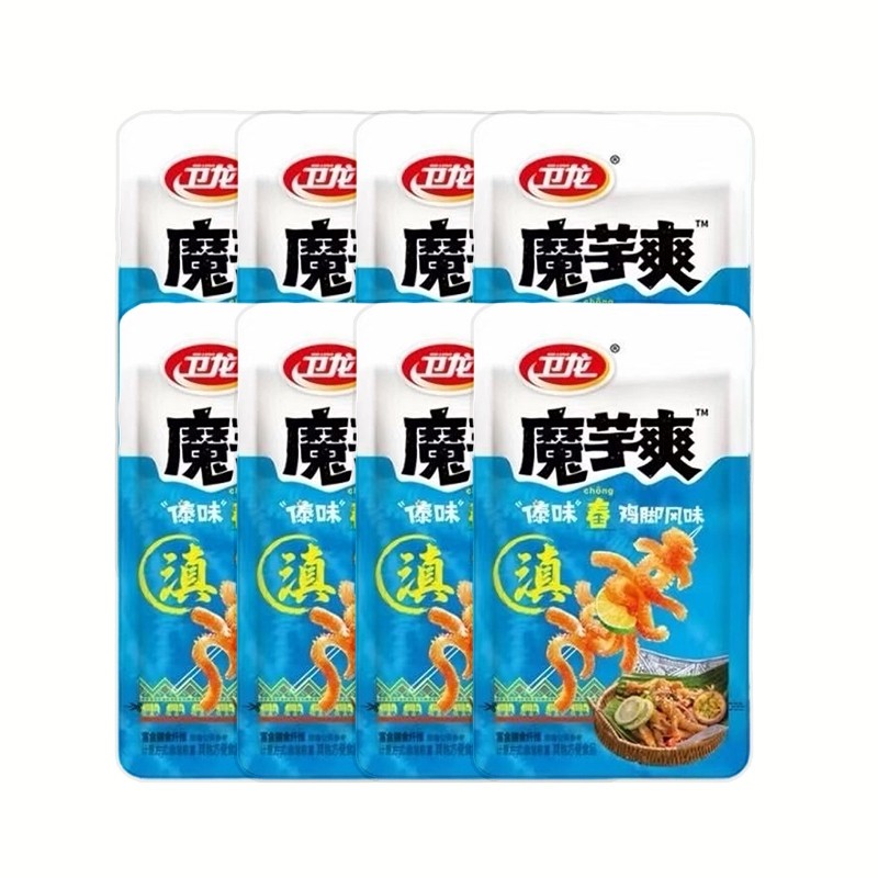 卫龙魔芋爽傣味舂鸡脚味散装*8包起