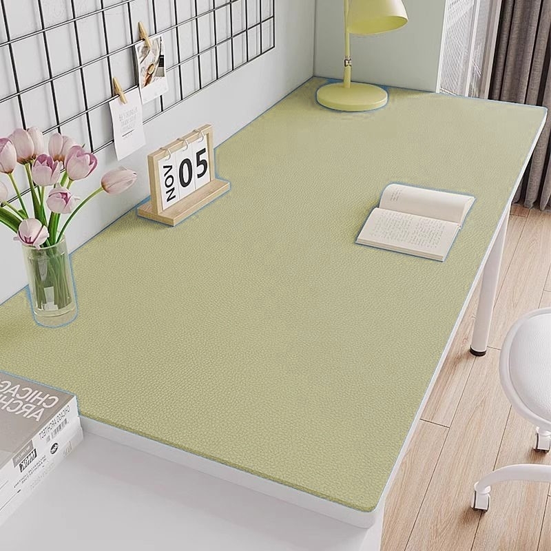 纯色简约PU皮革护眼书桌垫可水洗