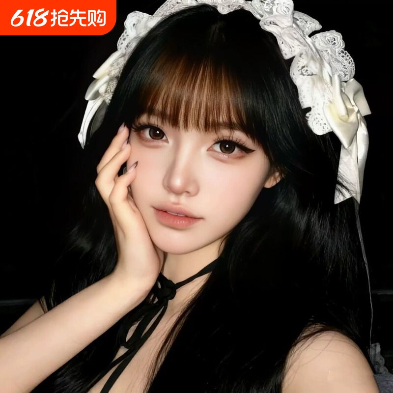 Lolita白色蕾丝蝴蝶结发带法式复古甜美宫廷风头饰新款lo娘发