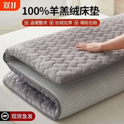 羊羔绒床垫软垫加厚冬季家用