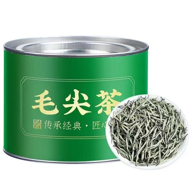 明前毛尖绿茶2025新茶嫩芽高山绿茶手工茶浓香型河南原产罐装50g